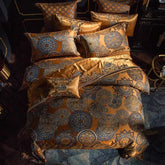 Wynn Luxury Gold Duvet Cover &  Shams 600tc